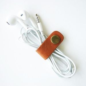 Genuine Leather minimalistic organizer cable NEW